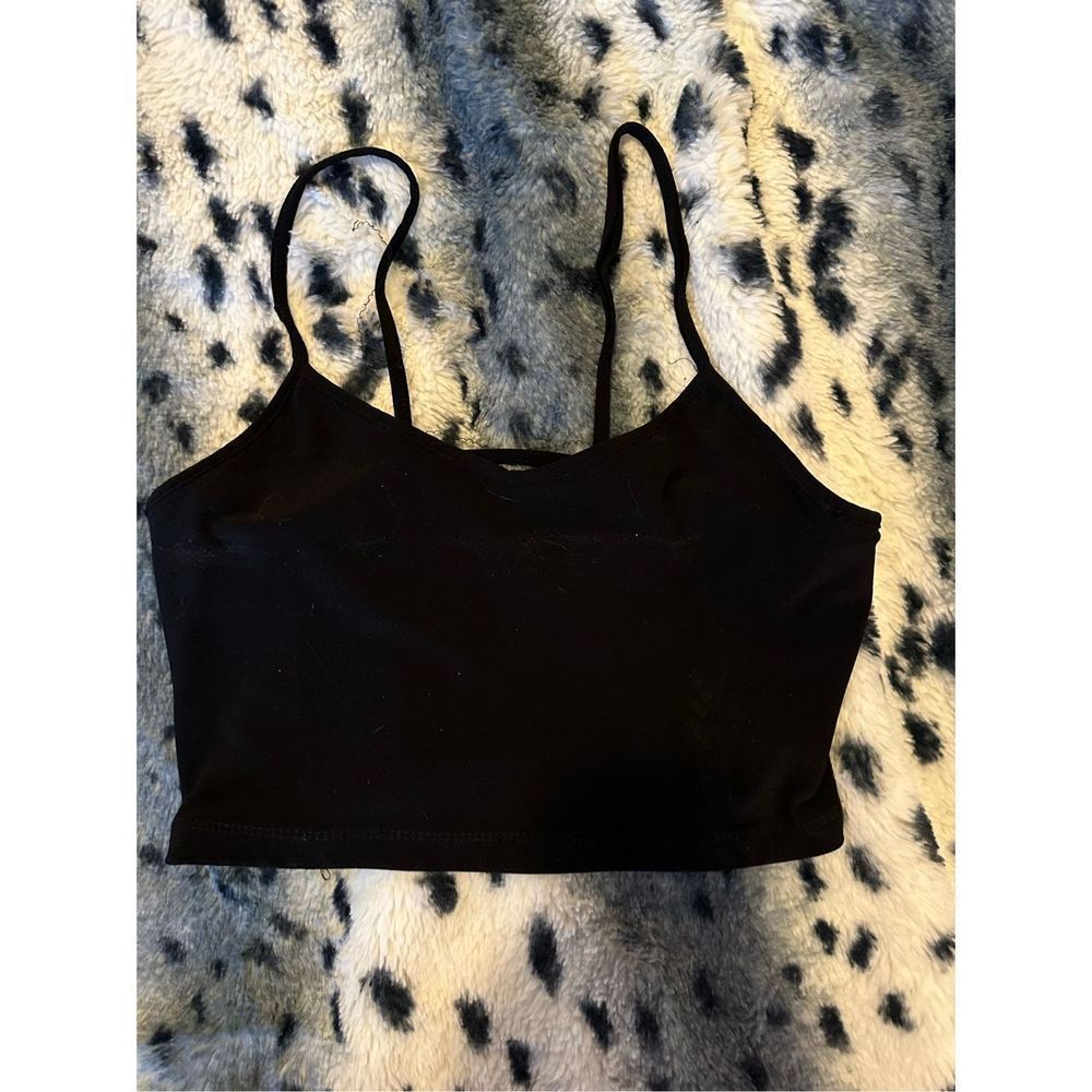 Black Crossback Top - Size M